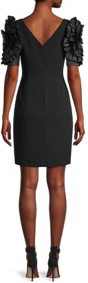 Shani Ruffle-Sleeve Bodycon Dress