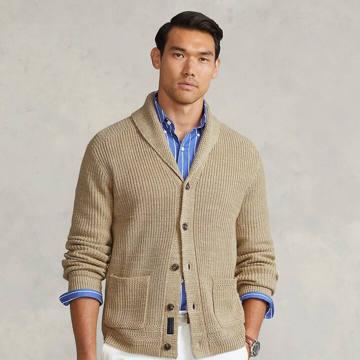 mens shawl collar pullover