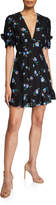 Thumbnail for your product : La Maison Talulah Azure Floral-Print Flounce Mini Dress