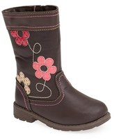 Thumbnail for your product : Laura Ashley 'Flower' Boot (Walker & Toddler)