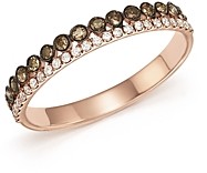 Bloomingdale's White & Brown Diamond Band in 14K Rose Gold - 100% Exclusive
