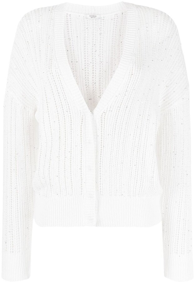 White Button Up Women's Cardigans | Shop the world's largest collection of  fashion | ShopStyle
