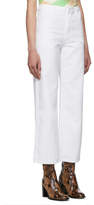 Thumbnail for your product : Eckhaus Latta White Wide Leg Jeans