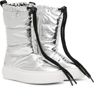 Marni Kids Silver Padded Boots