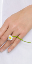 Thumbnail for your product : Maison Margiela Multi Finger Flower Ring