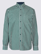 Thumbnail for your product : Blue Harbour Luxury Pure Cotton Striped Shirt