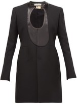 Thumbnail for your product : Bottega Veneta Single-breasted Satin-panel Coat - Black