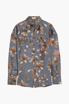 Gray Floral Top | Shop the world's largest collection of fashion 