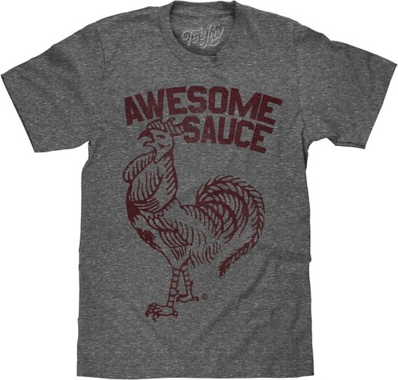 Tee Luv TeeLuvSrirachaAwesomeSauceT-Shirt-GrayMedium