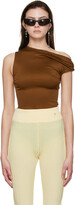 Thumbnail for your product : ATLEIN Tan Viscose T-Shirt