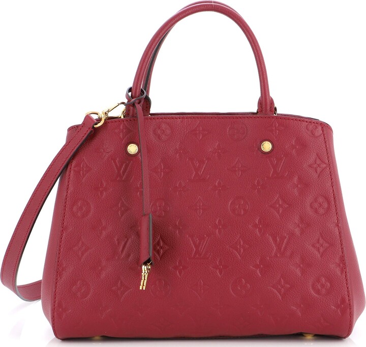 LOUIS VUITTON SOFIA COPPOLA MM HANDBAG IN RED LEATHER BANDOULIERE