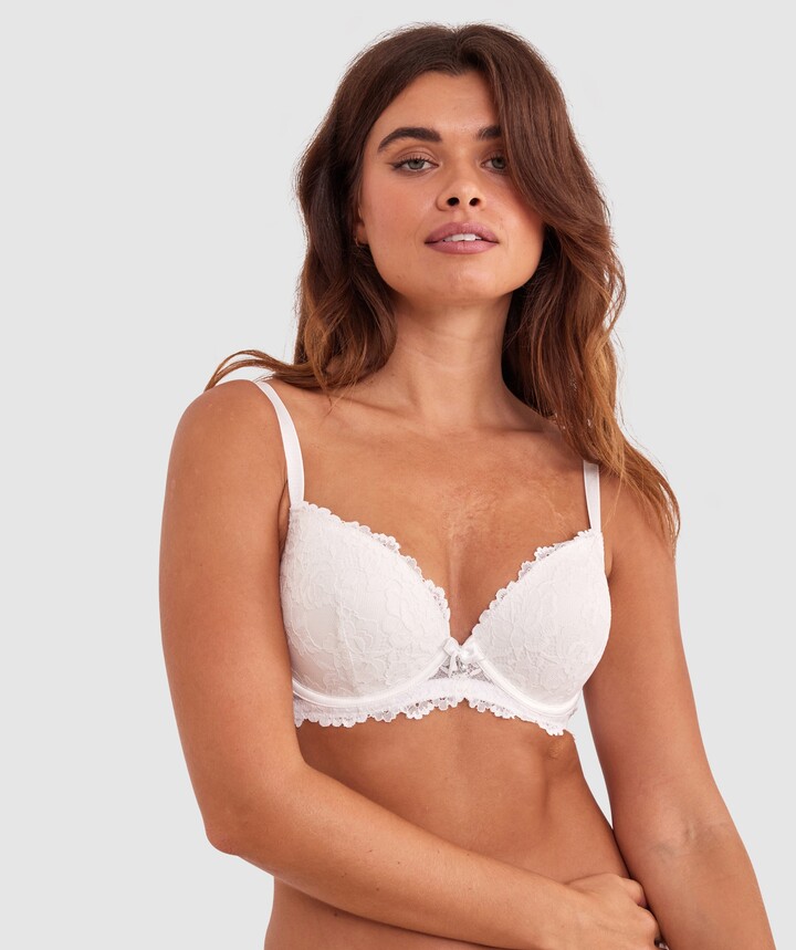 Bras N Things Revolve Removable Wire Push Up Bra - Ivory