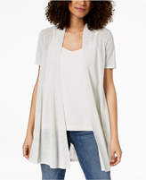 Thumbnail for your product : Eileen Fisher Organic Linen Open-Front Cardigan, Regular & Petite