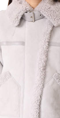 Victoria Victoria Beckham Oversize Shearling Jacket