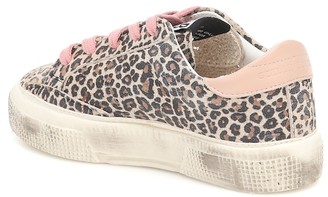 Golden Goose Kids May leopard-print leather sneakers