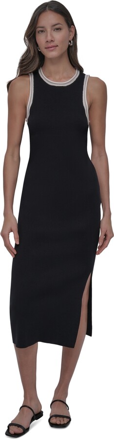 Dkny Jeans Women's Colorblocked Racerback Midi Dress