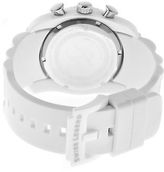 Thumbnail for your product : Swiss Legend 10127-02-RA Men's Commander Diamonds Chrono White Silicone and