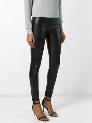 Saint Laurent skinny trousers - women - Lamb Skin - 34