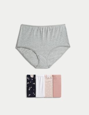 M&S Collection 5pk Cotton Rich Lycra® Full Briefs - ShopStyle Panties