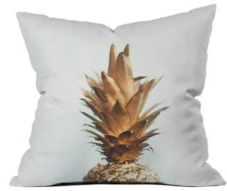 Deny Designs Gold Pineapple Pillow