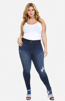 Thumbnail for your product : Fashion to Figure High Waist Double Button Jeans
