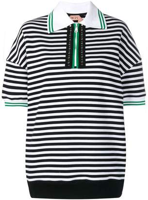 No.21 striped polo shirt