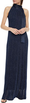Thumbnail for your product : M Missoni Tie-neck Metallic Crochet-knit Maxi Dress