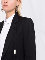 Thumbnail for your product : Ann Demeulemeester Lapel-Tie One-Button Blazer