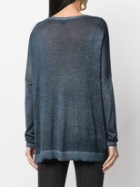Thumbnail for your product : Avant Toi Faded Dropped Shoulder Jumper