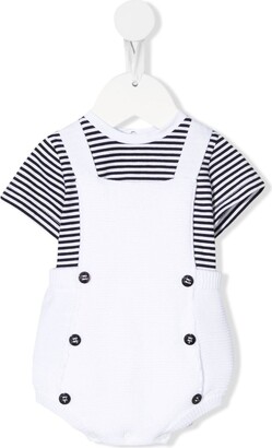Emporio Armani Kids Striped Double-Breasted Shorties