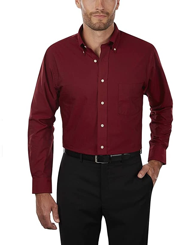 ARTFFEL Mens Floral Print Red-Crowned Crane Stripe Long Sleeve Slim Fit Button Down Blouse Shirt Tops
