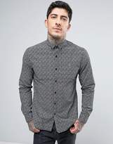Thumbnail for your product : Farah Slim Fit Paisley Shirt In Black