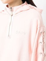 Thumbnail for your product : BAPY BY *A BATHING APE® Tie-Detail Pullover Hoodie Dress