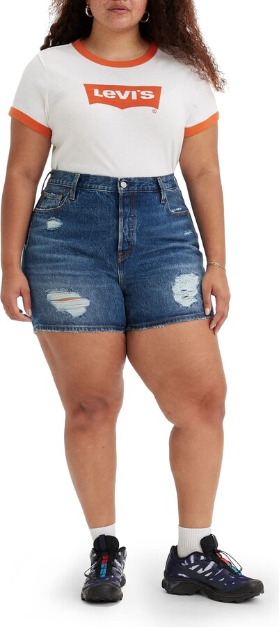 Levi's Women's Plus Size 501® High Rise Shorts Denim Shorts