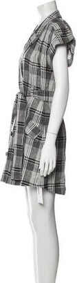 Marissa Webb Plaid Print Mini Dress