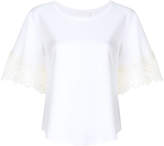 See By Chloé lace trim T-shirt 