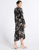 Thumbnail for your product : Marks and Spencer Floral Print Long Sleeve Wrap Dress