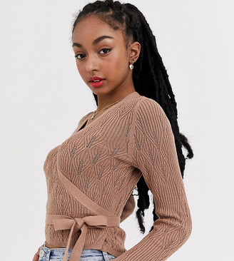 asos wrap sweater