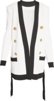 Thumbnail for your product : Balmain 6-Button Belted Knit Cardigan