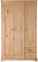 Thumbnail for your product : Baltic 3-Door, 3-Drawer Solid Pine Wardrobe