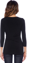 Thumbnail for your product : Velvet by Graham & Spencer Radella Stretch Jersey with Lace Top