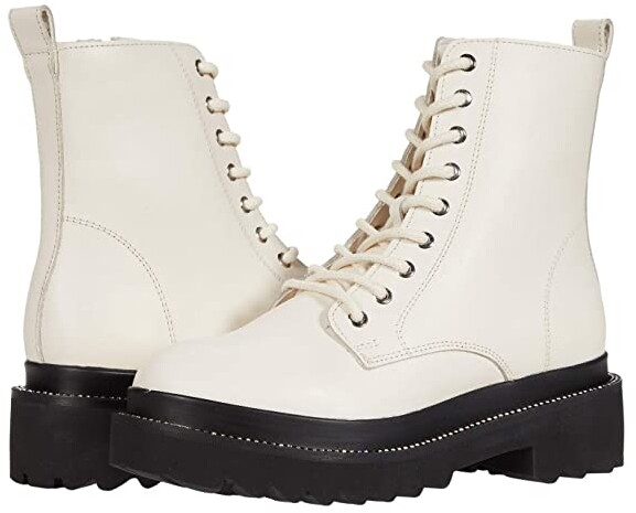 steve madden white boots