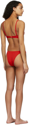 Solid & Striped Red Re/Done Edition 'The Harley' Bikini
