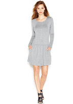 Thumbnail for your product : Kensie Long-Sleeve Scoop-Neck Sweatshirt Dress