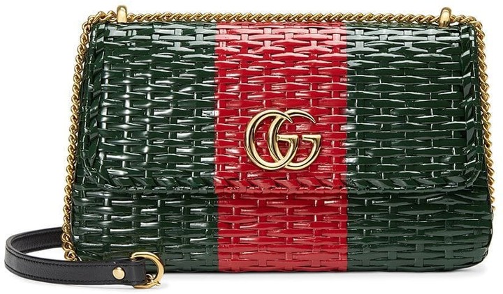 gucci straw tote