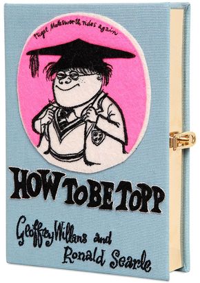 Olympia Le-Tan How To Be Topp Embroidered Book Clutch