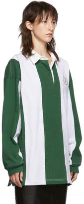 Alexander Wang Grey and Green Rugby Shirt