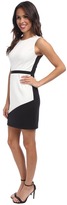 Thumbnail for your product : ABS by Allen Schwartz Two Toned Bonded Ponte Dress