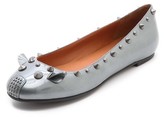 Thumbnail for your product : Marc by Marc Jacobs Patent Mouse Ballerina Flats