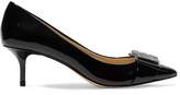 Thumbnail for your product : MICHAEL Michael Kors Crystal-Embellished Patent-Leather Pumps